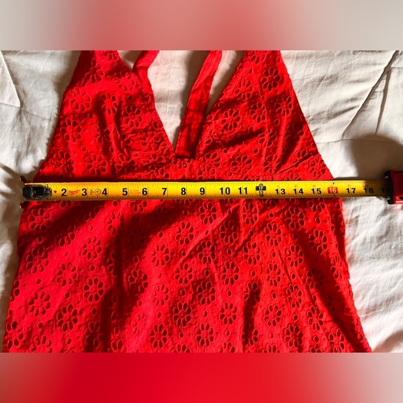 Free People Red Eyelet dress - Picture 5 of 7